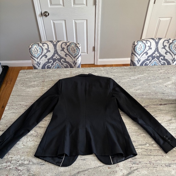 Apt 9 Womens The Torie Jacker Black one-button Stretch Blazer, Size 10 - Picture 6 of 6